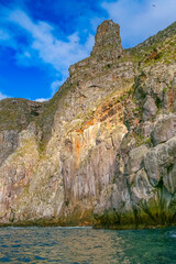 Coastline Cliffs, Wolf Island, Gal&aacute;pagos National Park, UNESCO World Heritage Site, Gal&aacute;pagos Islands, Ecuador, South America