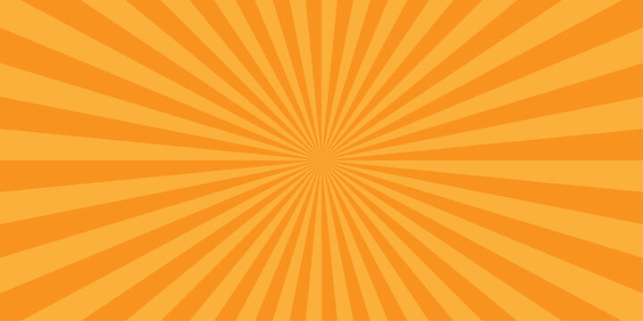 Abstract orange vector summer ray sunburst hot sunrise wallpaper background	
