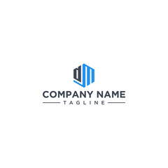 Fototapeta premium DM Hexagon Logo Design Inspirations