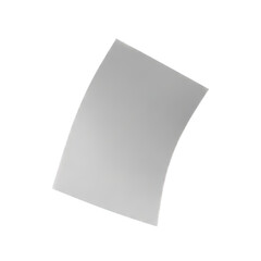 Curved White Paper Sheet
