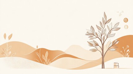 109.A retro-inspired coffee package design with an engraved coffee tree illustration, complemented by minimalistic line icons for brewing and serving, and clear, stylish typography for the brand name.