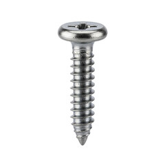 Metal Screw Bolt Isolated on White Background