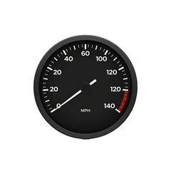 Car Speedometer Gauge Isolated PNG