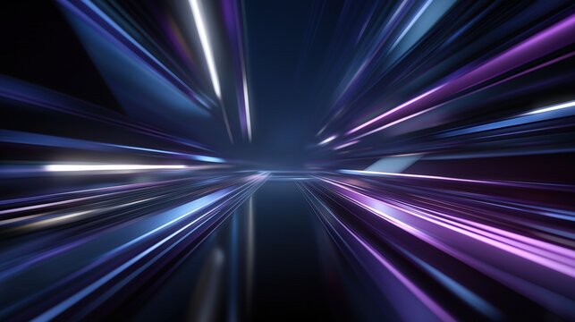 Futuristic neon light motion blur with vibrant colors, dynamic digital design featuring energetic streaks and high-tech abstract background for modern visual appeal