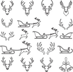 Santa&rsquo;s Reindeer Icon Pack