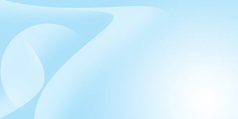 Modern abstract background light soft blue color gradient. Characterized glowing white curved lines and gentle, flowing abstract shapes weep. Calm clean and ethereal suggesting themes of technology