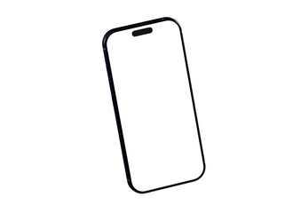 Clean design smartphone mockup with blank screen. Perfect for app presentations and website designs.