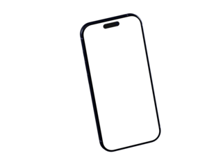 Clean design smartphone mockup with blank screen. Perfect for app presentations and website designs.