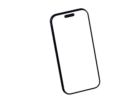 Clean design smartphone mockup with blank screen. Perfect for app presentations and website designs.