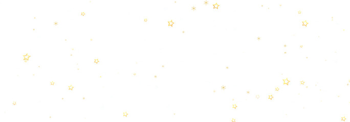 Beautiful image of golden stars scattered on a white background, perfect for festive designs.