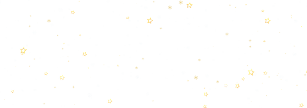 Beautiful image of golden stars scattered on a white background, perfect for festive designs.