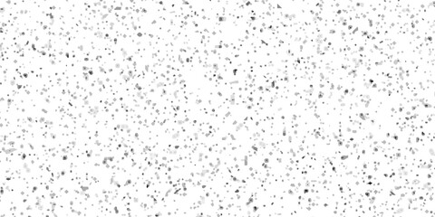 Terrazzo flooring interior grain vintage paint smooth design. Vector grunge dirty vintage wall overlay noise old wall black and white terrazzo granite floor structure distressed texture background.	