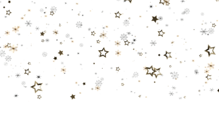 Elegant winter design with gold stars and snowflakes. Perfect for holidays.