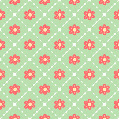 seamless background with flowers 