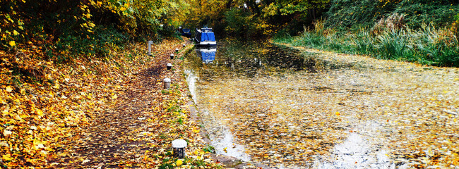 Hatton locks Grand Union Canal Warwickshire England UK