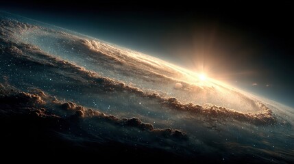 Distorted Galaxy Displays Gravitational Lensing with a Single Planet at the Edge during an Unspecified Time