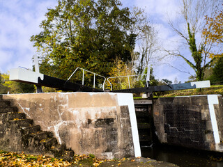 Hatton locks Grand Union Canal Warwickshire England UK