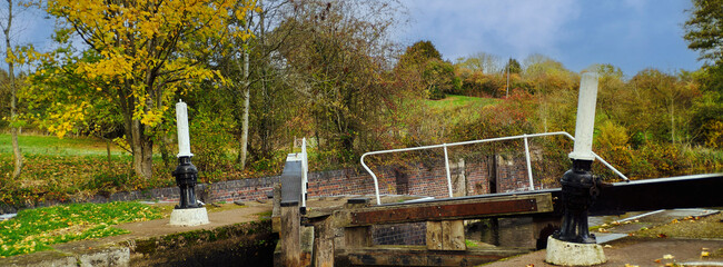 Hatton locks Grand Union Canal Warwickshire England UK