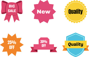 Various promotional badge for marketing purposes
