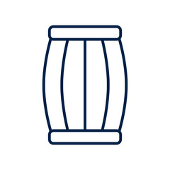 Wood Barrel vector illustration icon design trendy