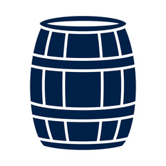 Wood Barrel vector illustration icon design trendy