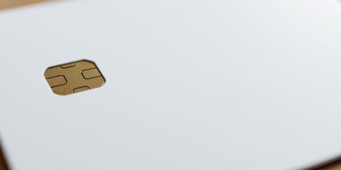 Close-up of a credit card reader on a smooth surface.