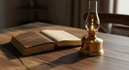 old book and candle