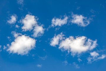 Visible cloud structures result from atmospheric processes like convection and humidity levels , selective focus