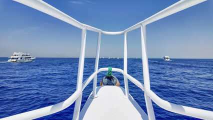 Sailing in Ras Mohammed National Park, South Sinai, Egypt