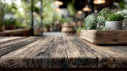 Minimal Wooden Table Background with Soft Natural Light for Product Mockup or Branding Template Design