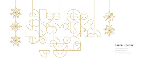 幾何学 抽象 サークル パターン 星 レトロ 背景