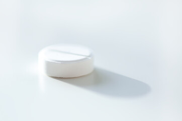 Macro vitamin on light background. Conveys purity, health, and energy.