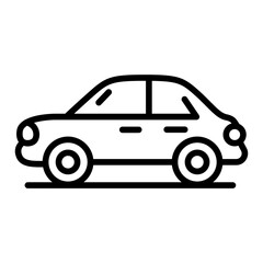 Car icon vector image. Can be used for Retro.