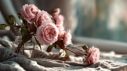 pink roses elegant bouquet