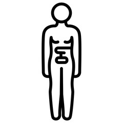Eating Disorders icon vector image. Can be used for Psychology.