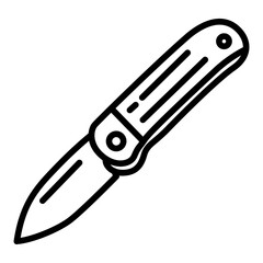 Pocket Knife icon vector image. Can be used for Adventure.