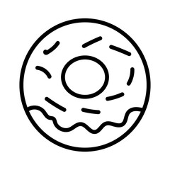Obraz premium Donuts icon vector image. Can be used for Nutrition.