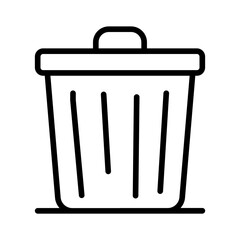 Trash icon vector image. Can be used for Laundry.