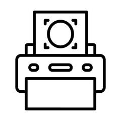 Printed Ocr icon vector image. Can be used for Printing.