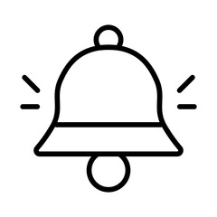 Bell icon vector image. Can be used for Carnival.