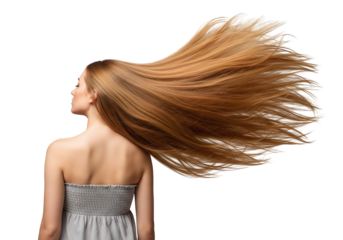 Long Wavy Hair Blowing in the Wind: Healthy, Voluminous, and Flowing