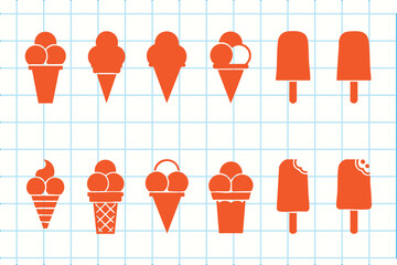 Ice cream icons