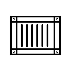 Container icon vector image. Can be used for Homeless.