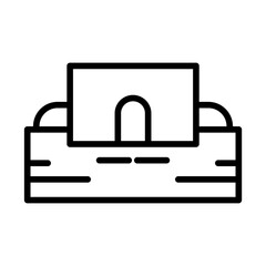 Bunker icon vector image. Can be used for Golf.