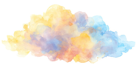 Colorful Abstract Watercolor Cloud Background