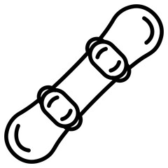 Snowboard icon vector image. Can be used for Ski Resort.