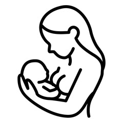 Postnatal Care icon vector image. Can be used for Child Adoption.
