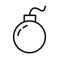 Bomb icon vector image. Can be used for Shooting.