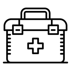 Vet Equipment Bag icon vector image. Can be used for Veterinary.