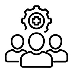 Obraz premium Recovery Team icon vector image. Can be used for Crisis Mangement.